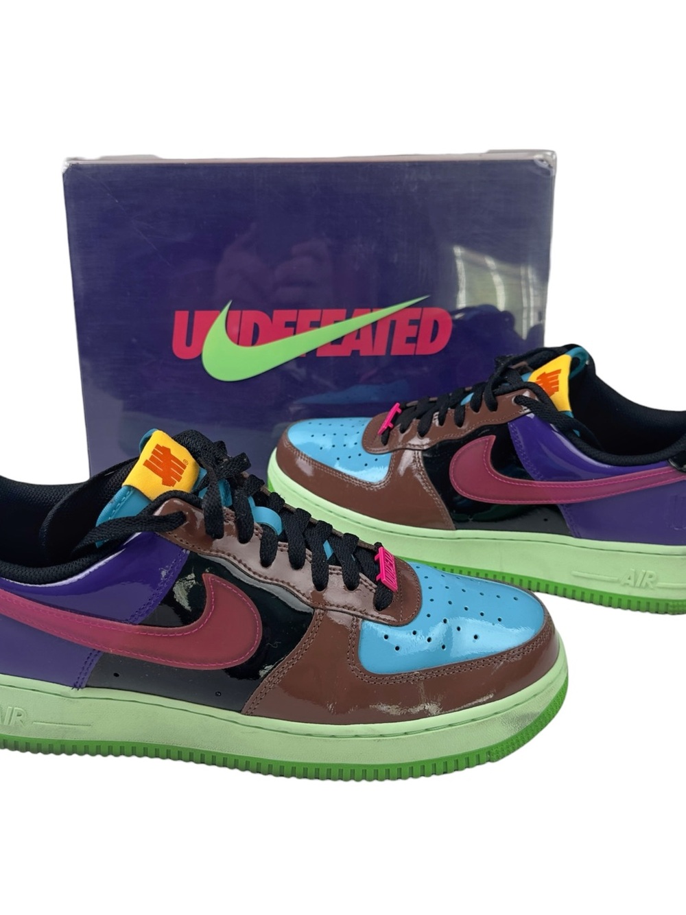 Nike Air Force 1 Low SP Undefeated Multi-Patent Pink Prime Mens Size 10